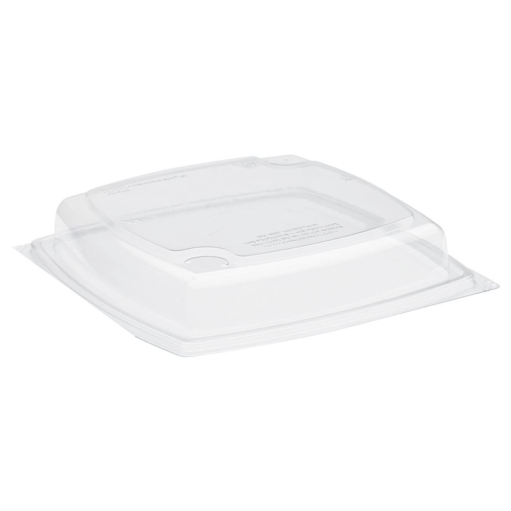 The BOTTLEBOX ® Lid 9X9X1.6 IN RPET Clear For 40 OZ Container Base 400/Case