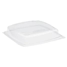 The BOTTLEBOX ® Lid 9X9X1.6 IN RPET Clear Square For 40 OZ Container Base 400/Case