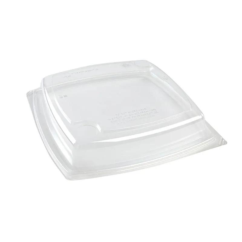 The BOTTLEBOX ® Lid 9X9X1.6 IN RPET Clear For 40 OZ Container Base 400/Case