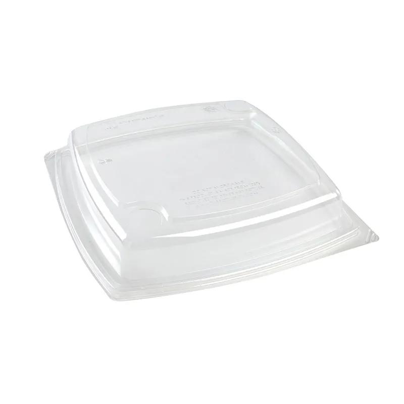 The BOTTLEBOX ® Lid 9X9X1.6 IN RPET Clear For 40 OZ Container Base 400/Case