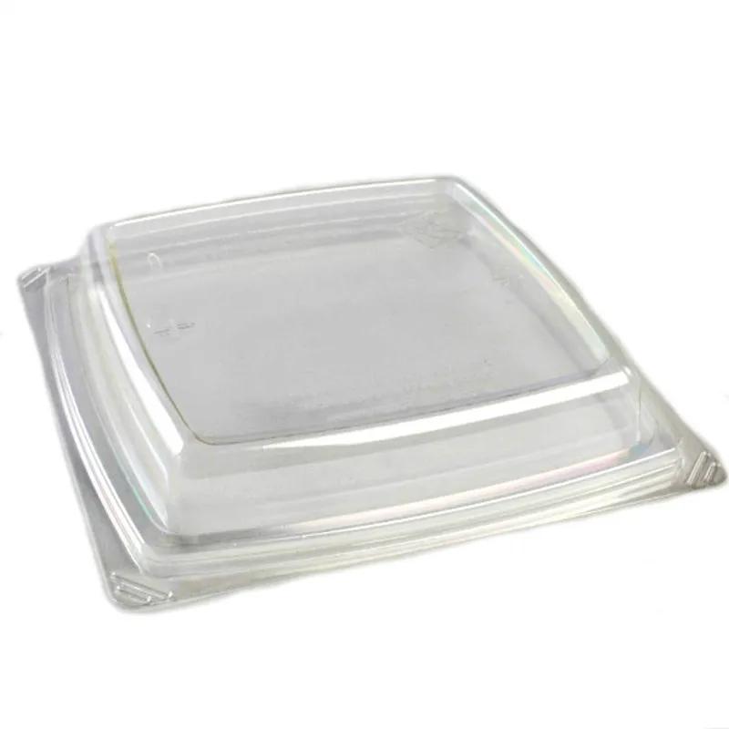 The BOTTLEBOX ® Lid 9X9X1.6 IN RPET Clear For 40 OZ Container Base 400/Case