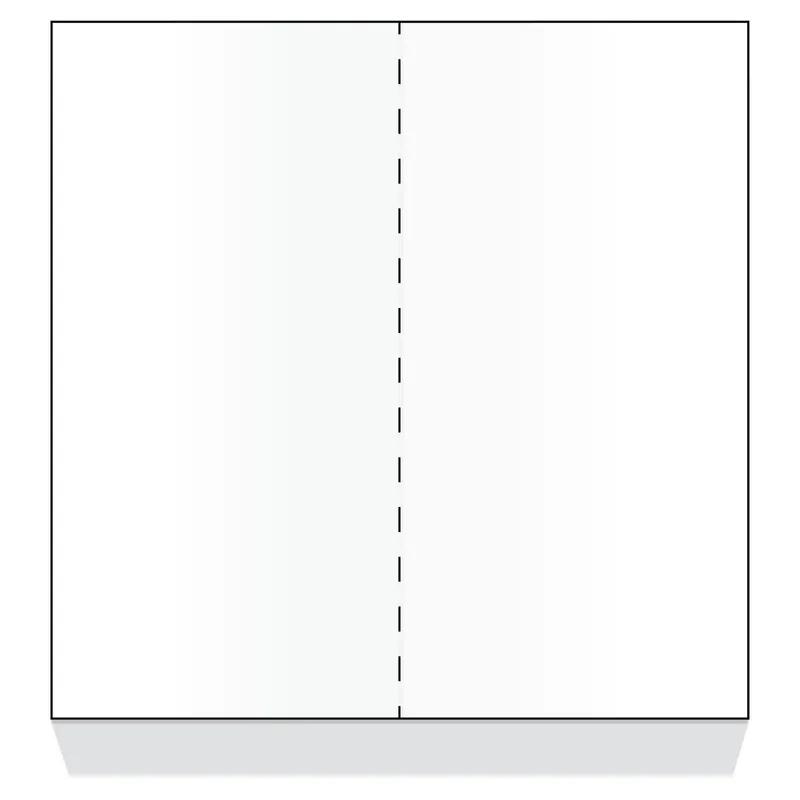 Dinex® Tray Ticket Printer Paper 8.5X11 IN White Paper Unprinted Laser Compatible 2000/Case