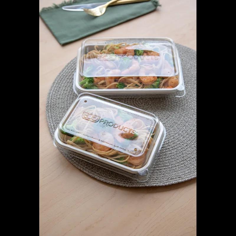 WorldView Lid Dome 9X6X1 IN RPET Clear Rectangle For 24 OZ Container 400/Case