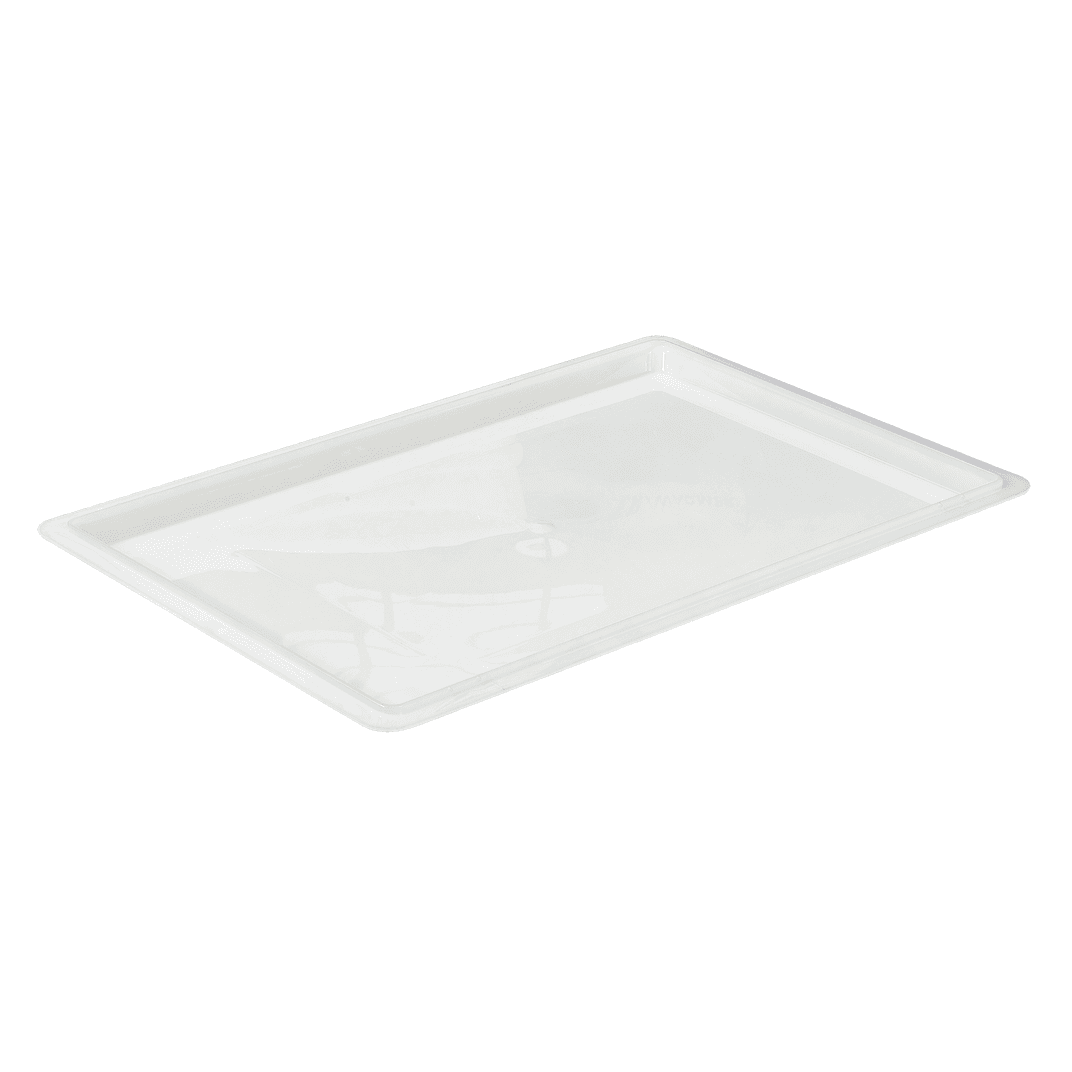 Lid Flat Full Size 18X26 IN PP White Rectangle For Container 1/Each