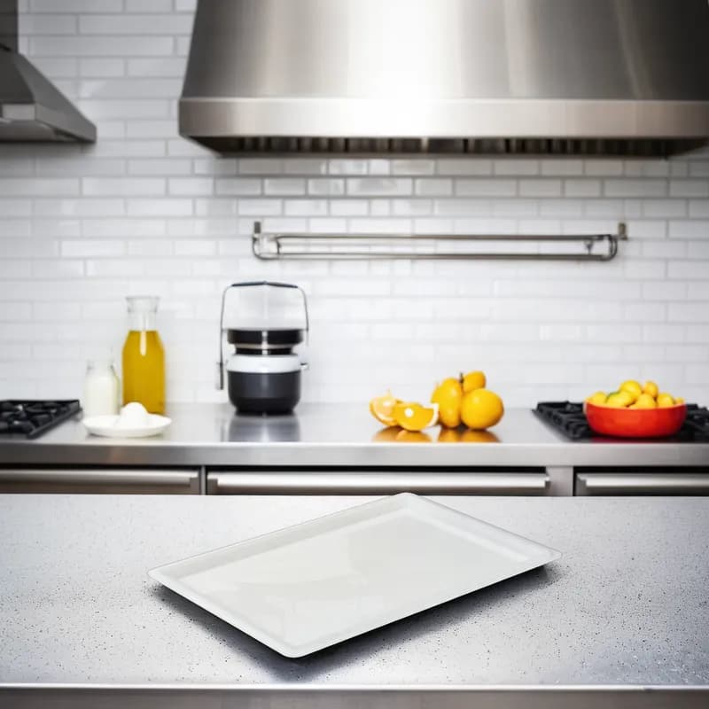 Lid Flat Full Size 18X26 IN PP White Rectangle For Container 1/Each