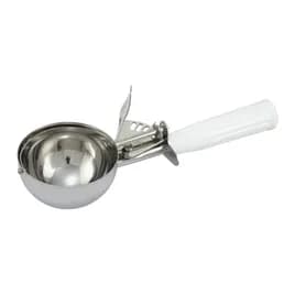 Ice Cream Disher Size 6 4.66 OZ 18/8 Stainless Steel White 1/Each
