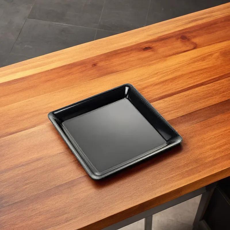 Serving Tray 18X18 IN Plastic Black Square 20/Case