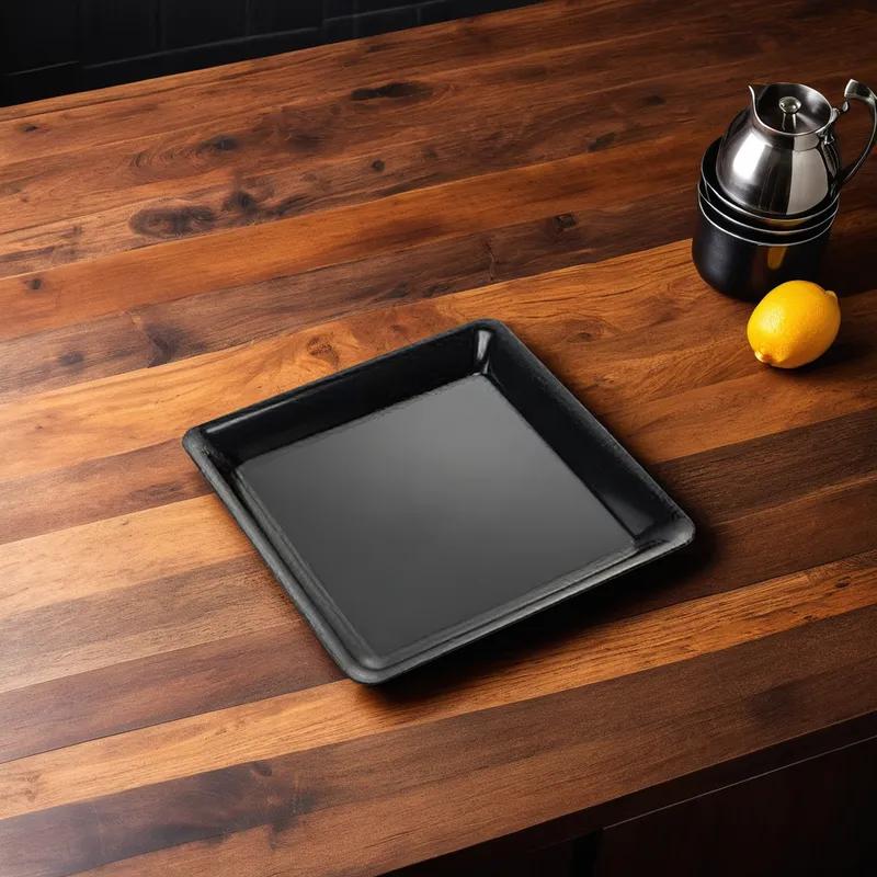 Serving Tray 18X18 IN Plastic Black Square 20/Case