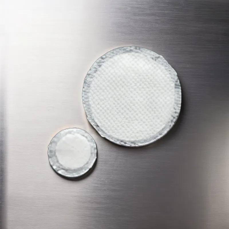 Meat Pad 2.75 IN Plastic Cellulose White Round Absorbent 7500/Case