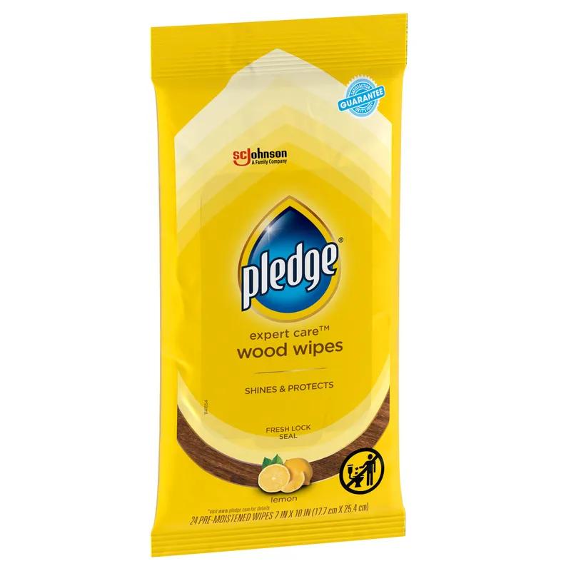 Pledge® Lemon Furniture Polish Multi Surface Wipe 24 Count/Pack 12 Packs/Case 288 Count/Case