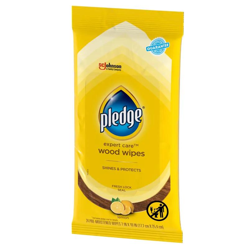 Pledge® Lemon Furniture Polish Multi Surface Wipe 24 Count/Pack 12 Packs/Case 288 Count/Case