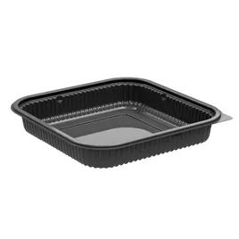 Culinary Squares® Take-Out Container Base PP Black Square Microwave Safe 300/Case