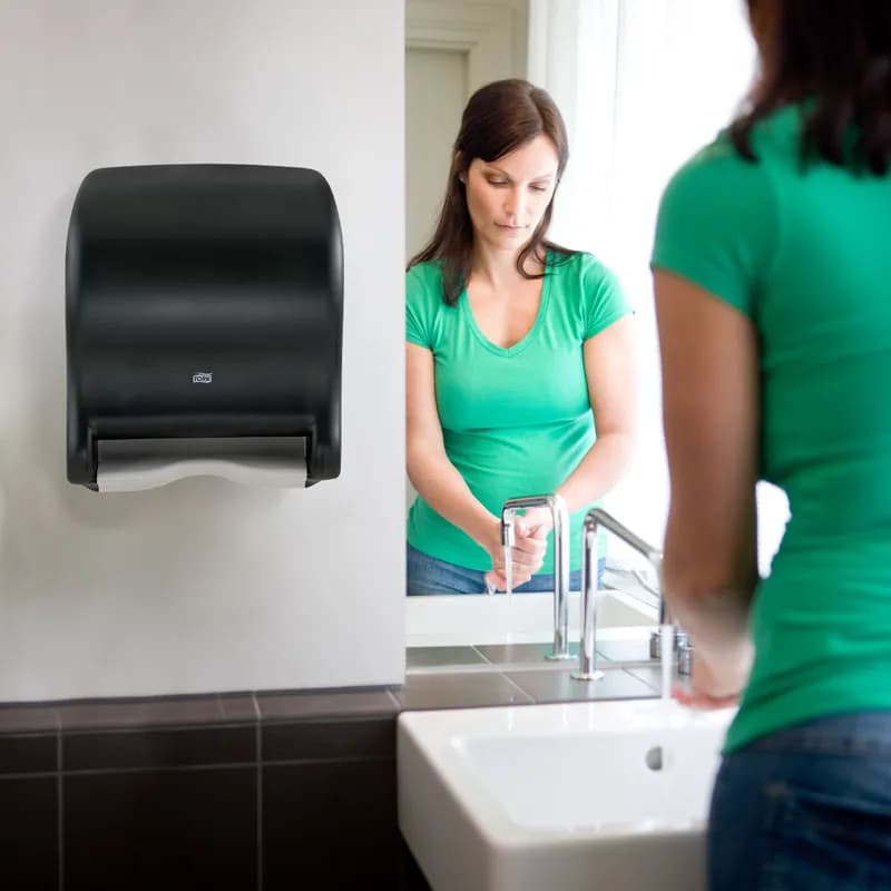 Tork Paper Towel Dispenser H21 9.12X11.78X14.39 IN Plastic Smoke Electronic Automatic 1/Each