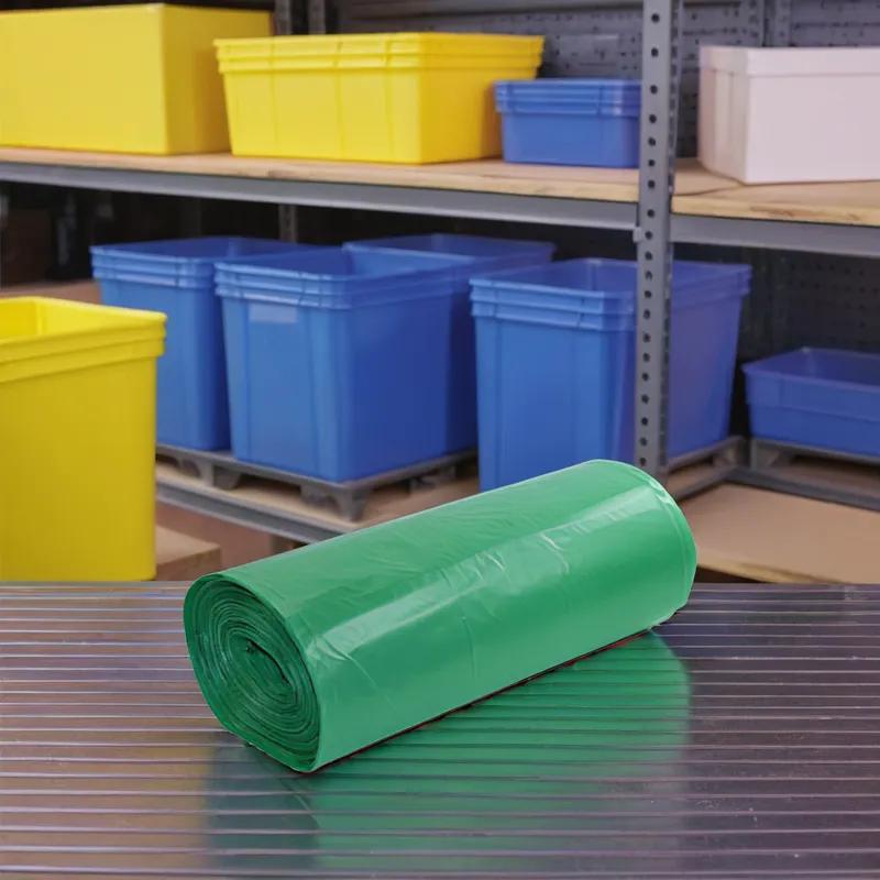 Can Liner 48X45X72 IN Green Plastic 1.5MIL 100/Case