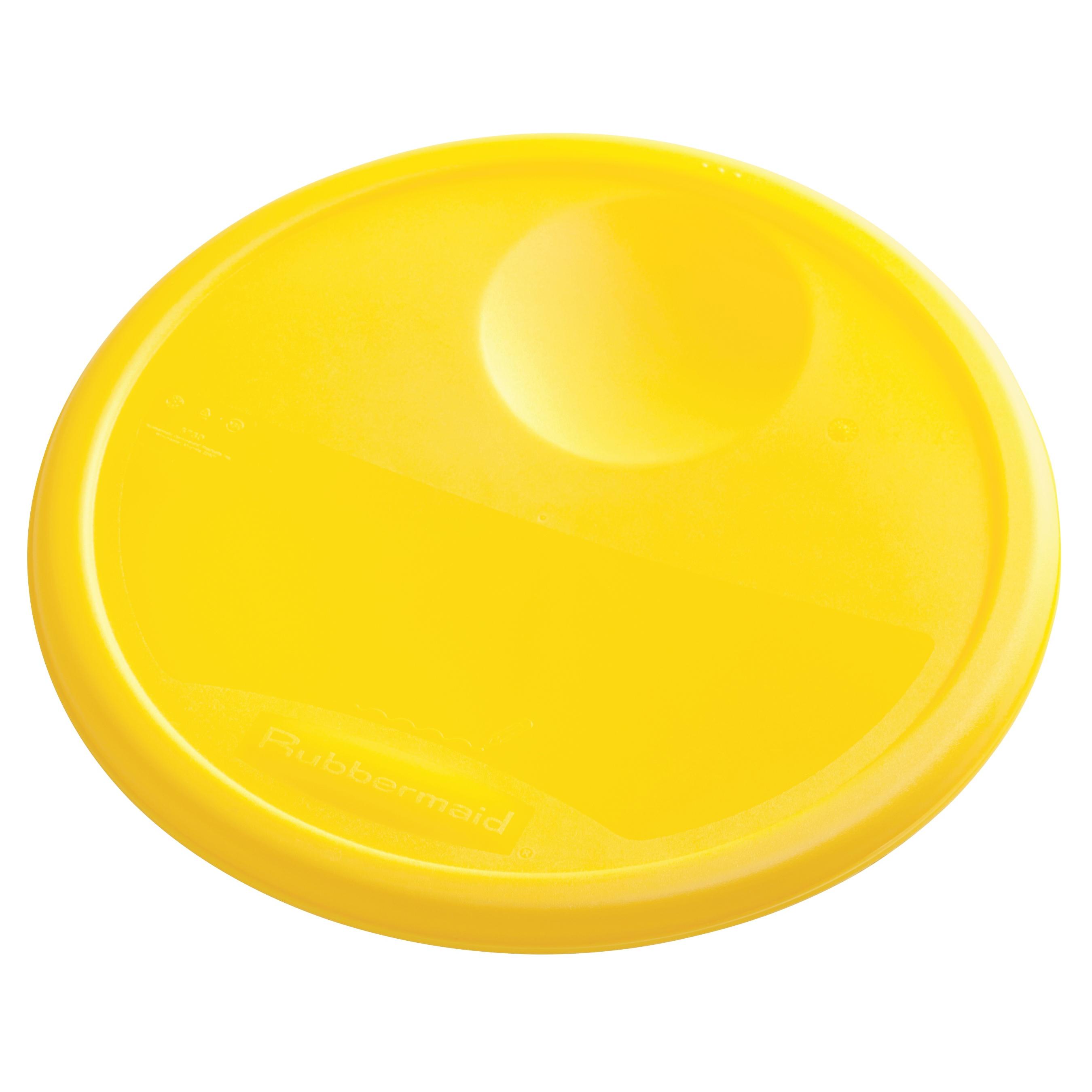 Lid Food Storage Container Yellow HDPE 1/Each