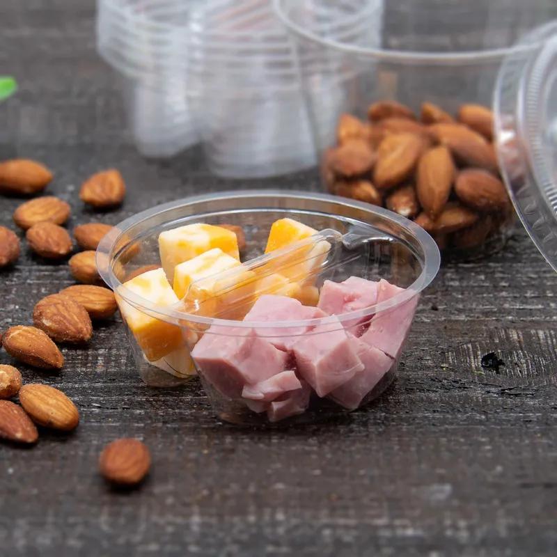 Dart® Cold Two Compartment Cup Insert 3.5 OZ 2 Compartment PET Clear 100 Count/Pack 10 Packs/Case 1000 Count/Case