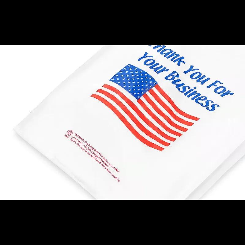 Bag 12X7X22.5 IN HDPE 18MIC USA Flag 600/Case