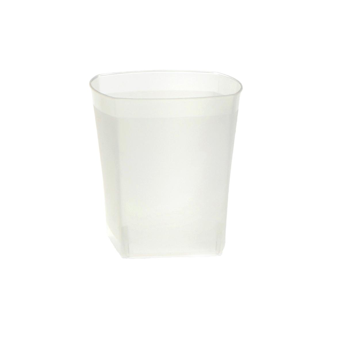 Cup Tumbler 9 OZ Clear Square Frosted 500/Case