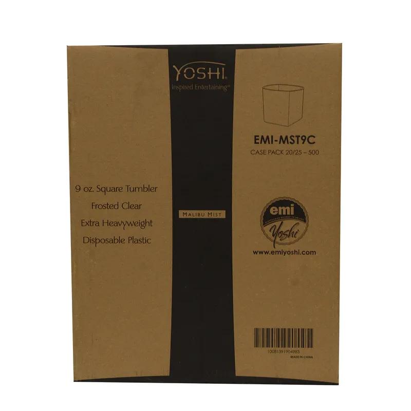 Cup Tumbler 9 OZ Clear Square Frosted 500/Case