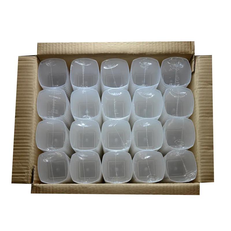 Cup Tumbler 9 OZ Clear Square Frosted 500/Case