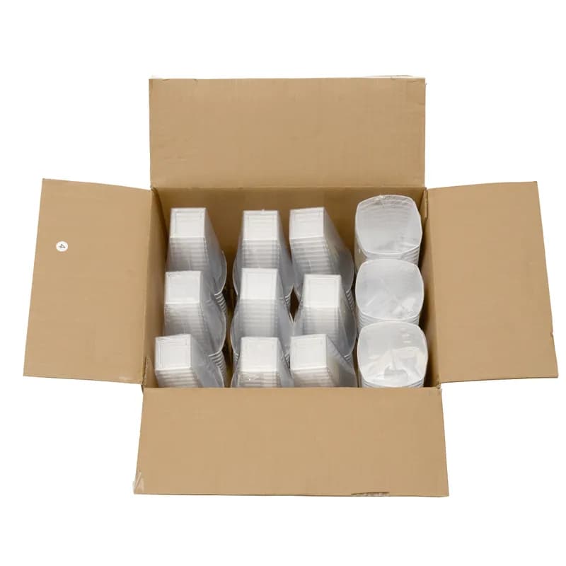 Cup Tumbler 12 OZ Plastic Clear Square Extra Heavy 168/Case