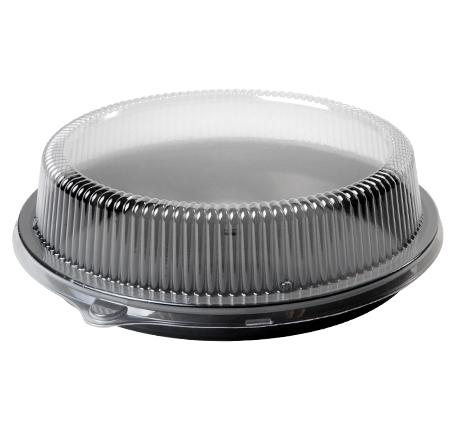 Platter Pleasers Lid High Dome 10.25 IN PET Clear Round For Container Unhinged 50/Case