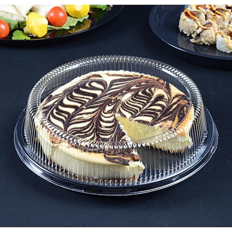 Platter Pleasers Lid High Dome 10.25 IN PET Clear Round For Container Unhinged 50/Case