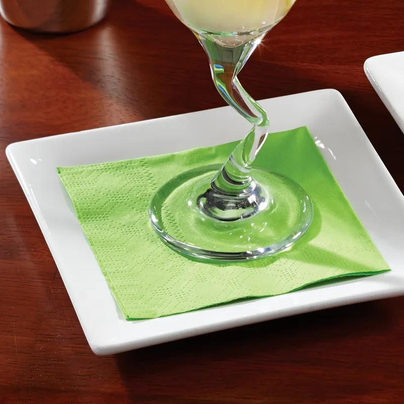Beverage Napkins 9.5X9.5 IN Fresh Lime Tissue Paper 1000/Case