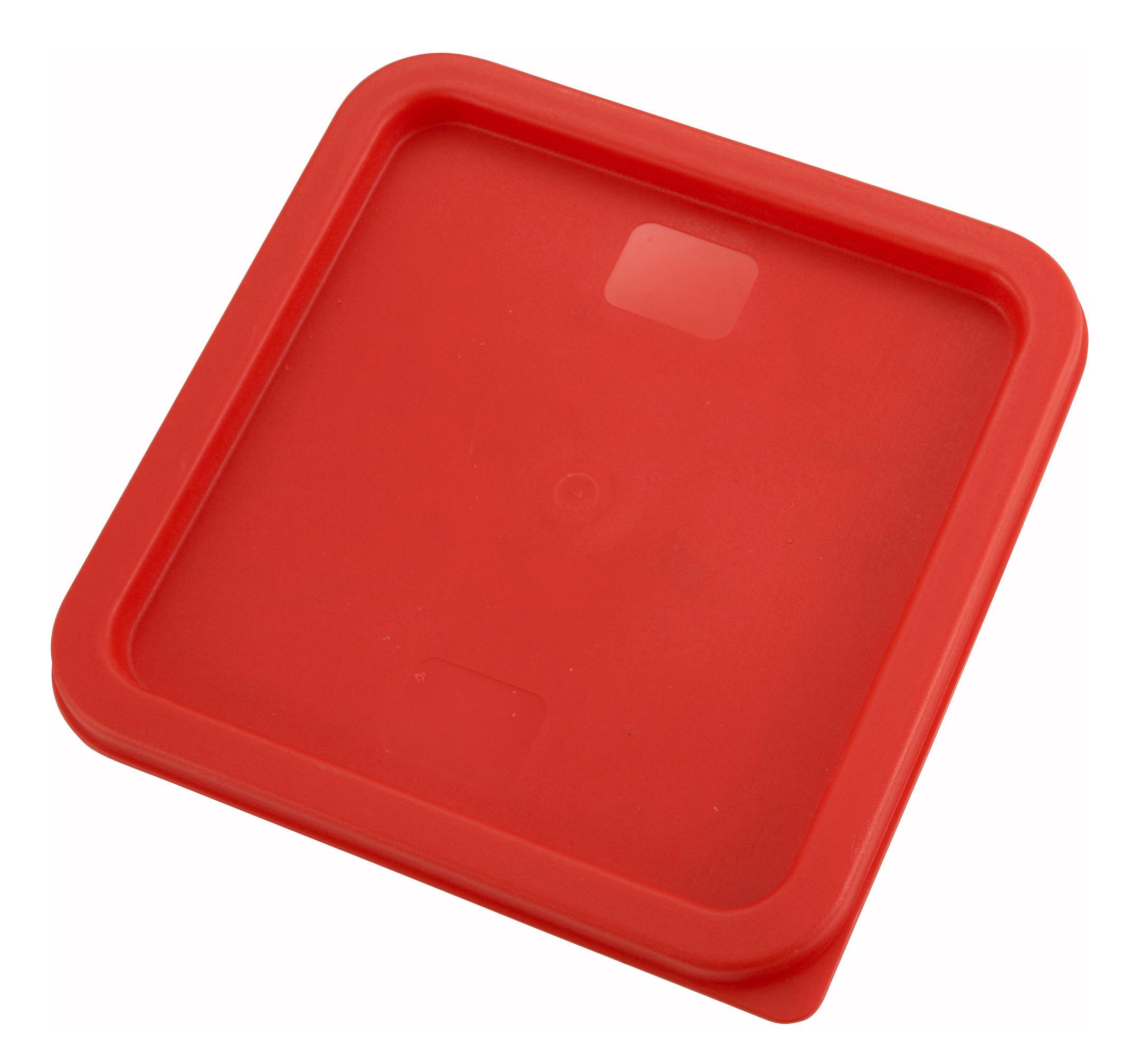 Lid Food Storage Container 6-8 QT Red PE 1/Each
