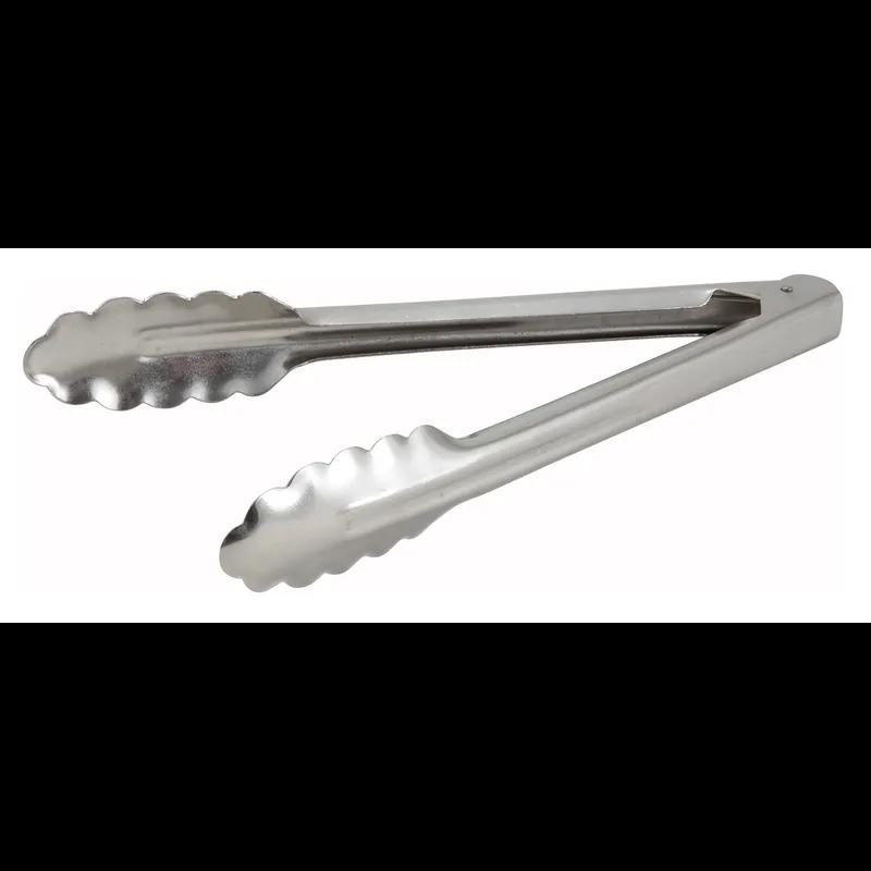 Tongs 9.625X1.5 IN Stainless Steel Utility Heavyweight 1/Each