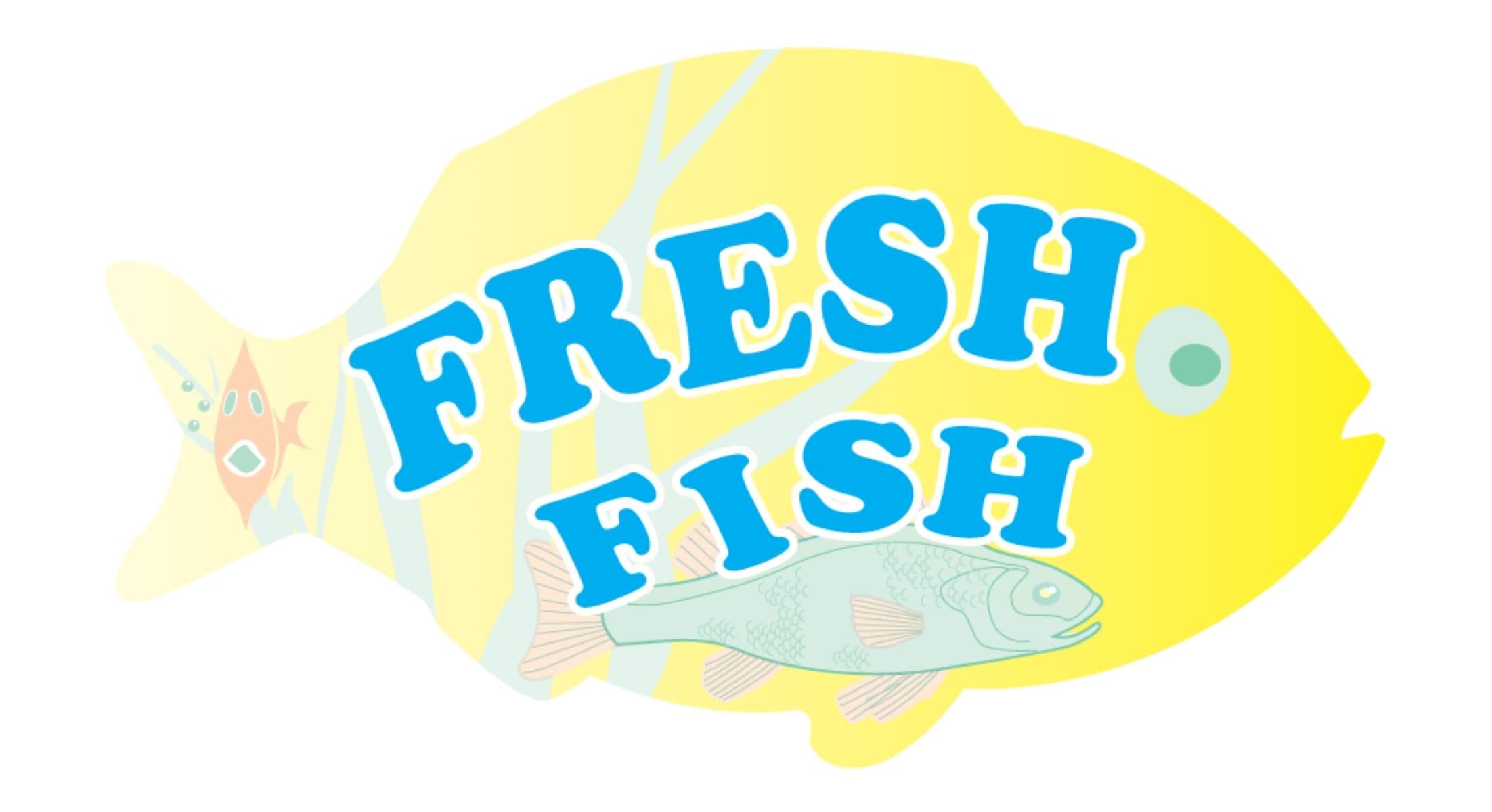 Fresh Fish Meat Label 1.75X3.125 IN Fish 4 Color Process 250 Count/Roll 12 Rolls/Case 3000 Count/Case