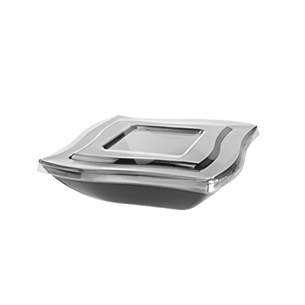 Lid PET Clear Square For 32 OZ Bowl 48/Case
