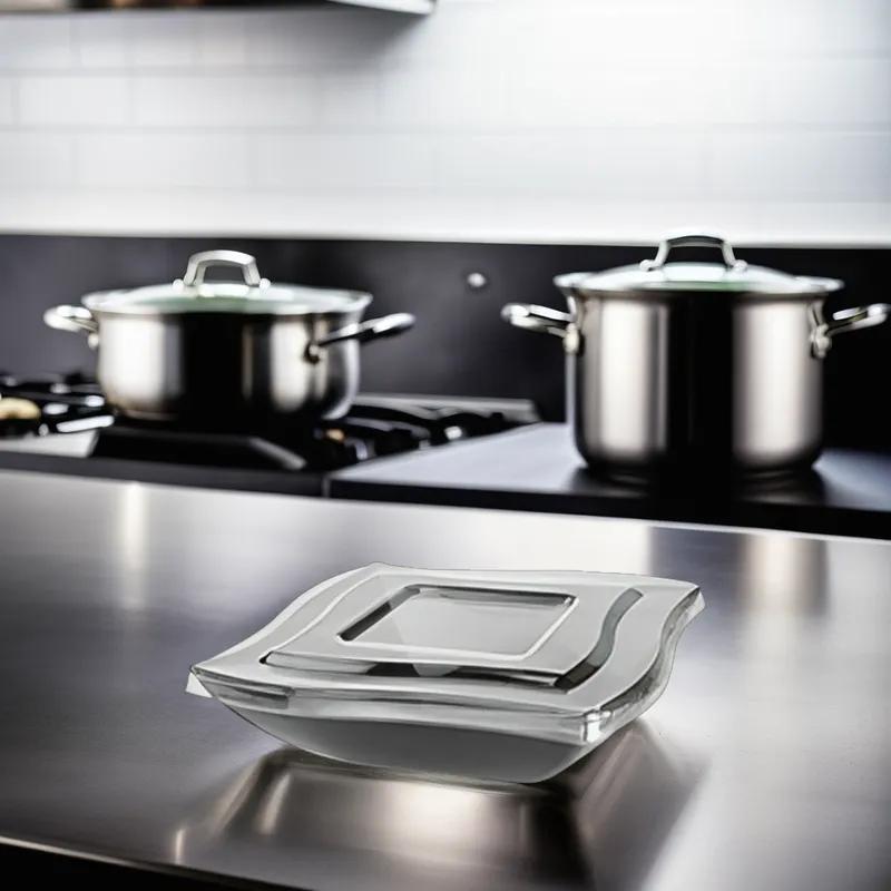 Lid PET Clear Square For 32 OZ Bowl 48/Case