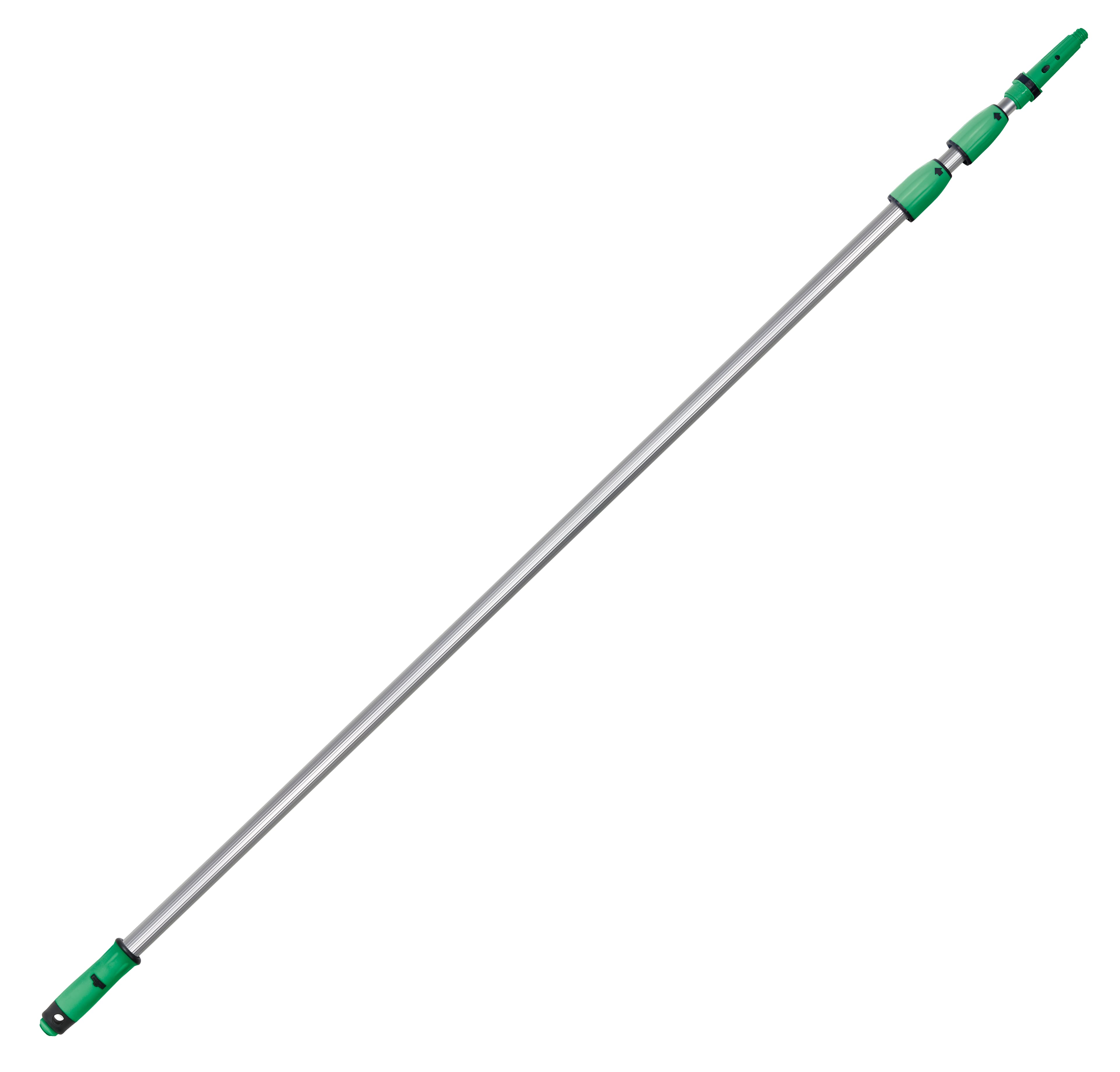 OptiLoc™ Mop Handle 18FT Silver Green Aluminum Extension 1/Each