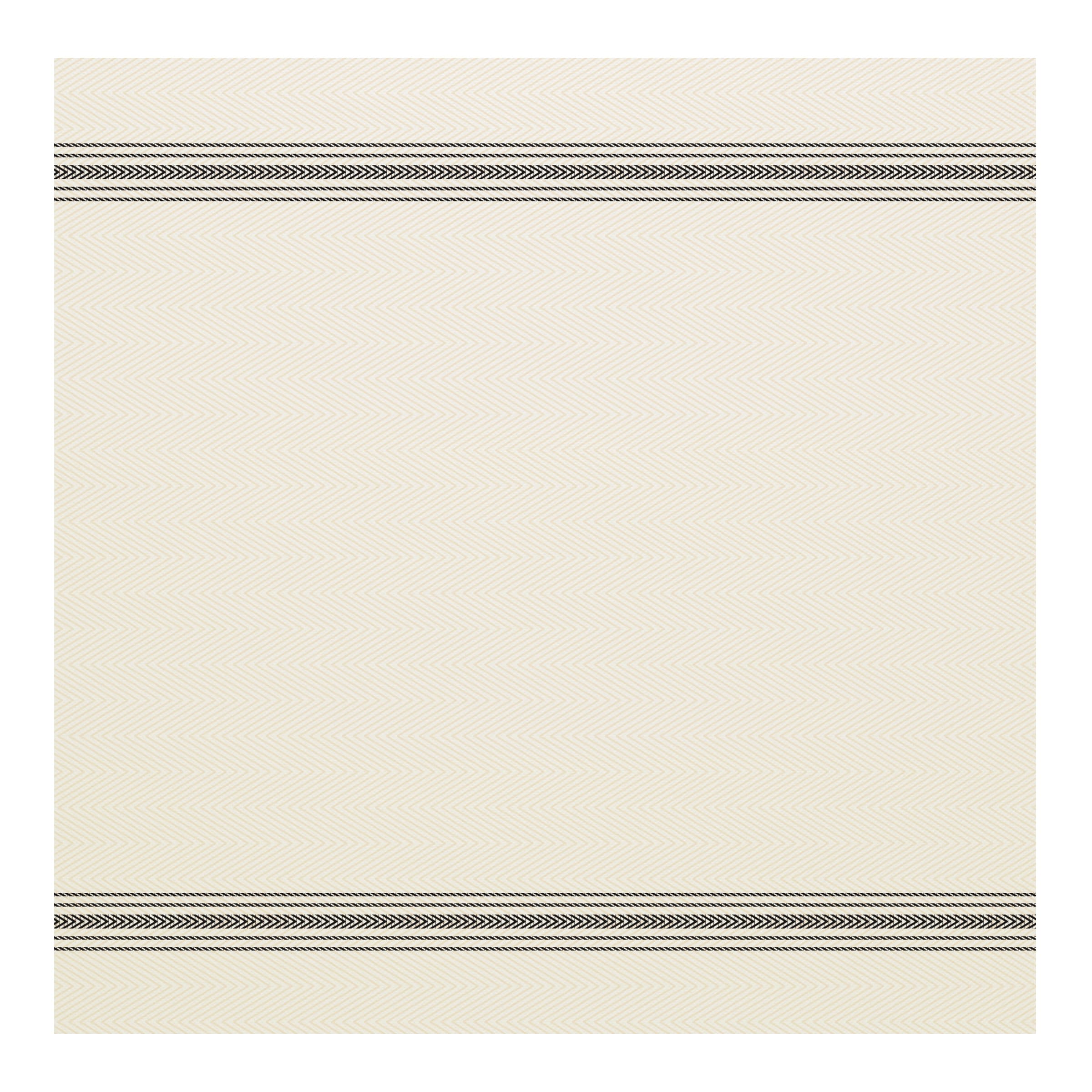 Dinner Napkins 15.5X15.5 IN Black White Dishtowel Print Ultra PLY 750/Case