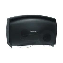 Scott® Essential Toilet Paper Dispenser 20.43X13.12X5.8 IN Wall Mount Black 2-Roll Jumbo (JRT) 1/Each