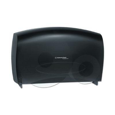 Scott® Essential Toilet Paper Dispenser 20.43X13.12X5.8 IN Wall Mount Black 2-Roll Jumbo (JRT) 1/Each