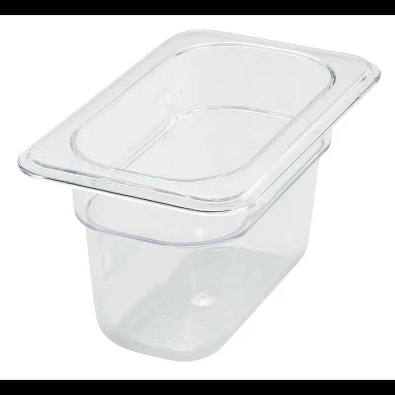 Food Pan 1/9 Size 6.9375X4.25X4 IN Rectangle Plastic 1/Each