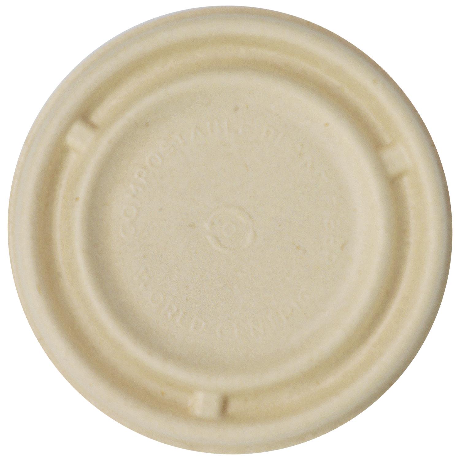 Lid Pulp Fiber For 4 OZ Souffle & Portion Cup 1000/Case