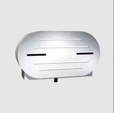 Toilet Paper Dispenser 20.81X11.38X6.19 IN Stainless Steel 2-Roll 1/Each