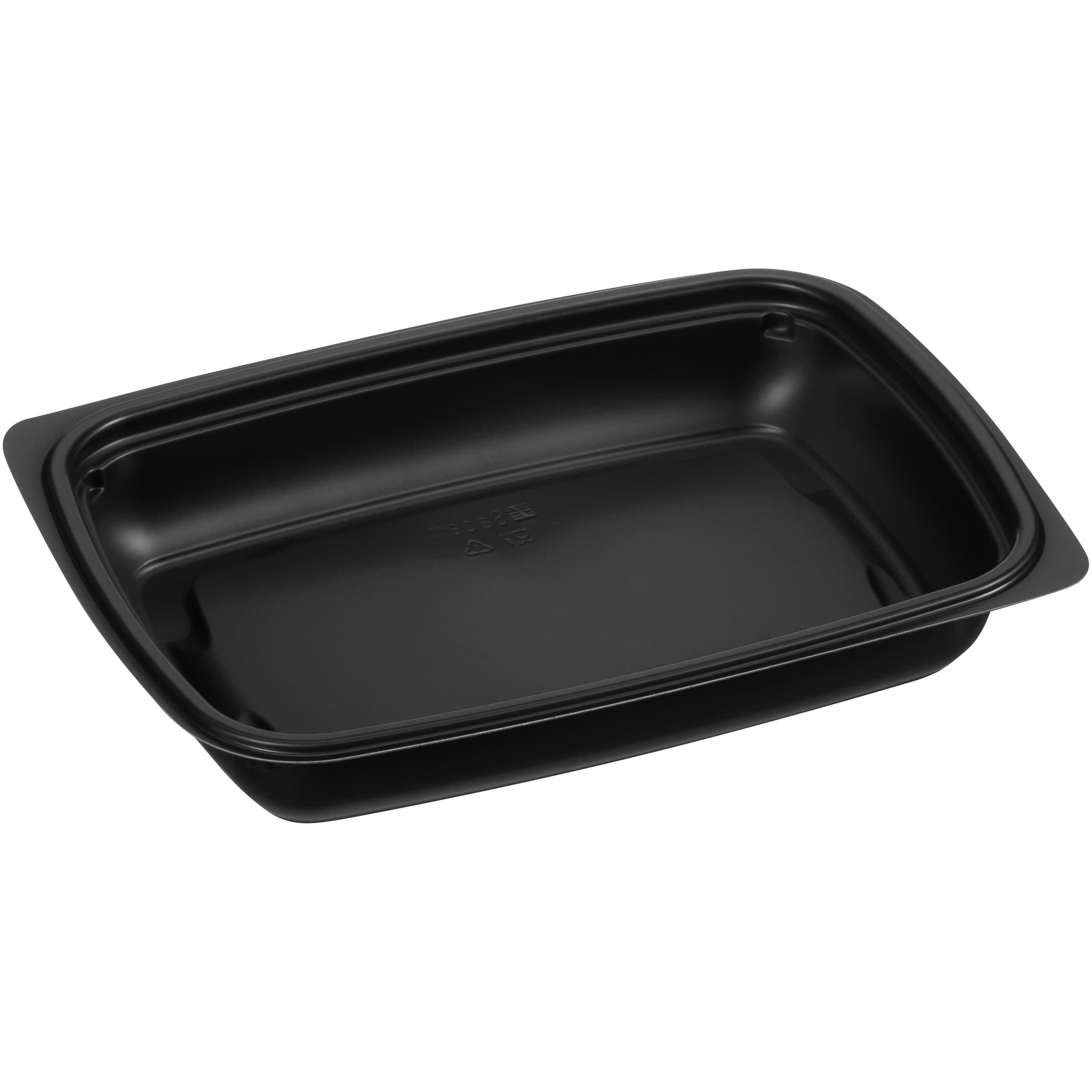 Take-Out Container Base 9.25X6.5X1.44 IN PP Black Rectangle 300/Case