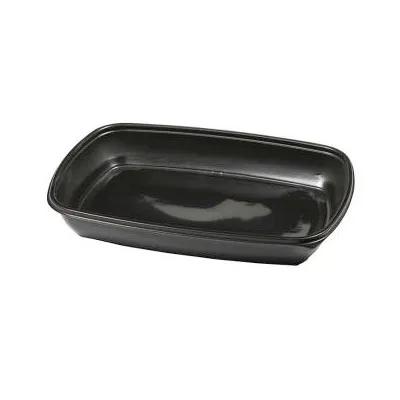 Take-Out Container Base 9.25X6.5X1.44 IN PP Black Rectangle 300/Case