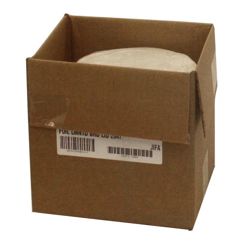 Lid 10 IN Foil-Lined Paper Silver Round For Container 250/Case