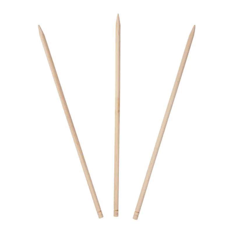 Food Skewer 8.5 IN Wood Round Assorted Brown Thick 1000 Count/Pack 5 Packs/Case 5000 Count/Case