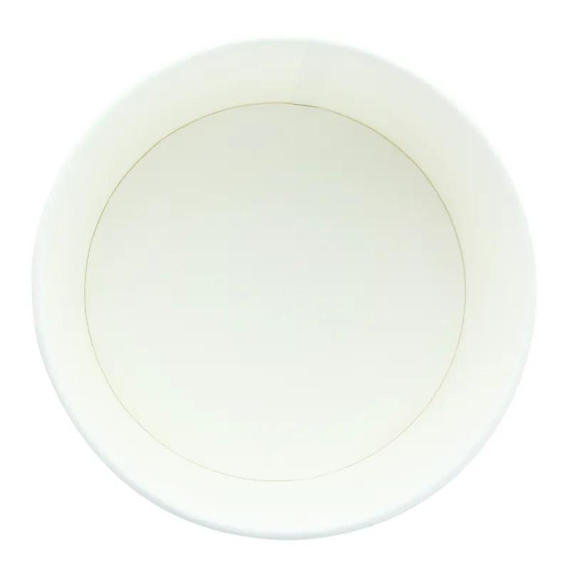 Food Container Base 33 OZ Paper White Round Grease Resistant 45 Count/Pack 8 Packs/Case 360 Count/Case