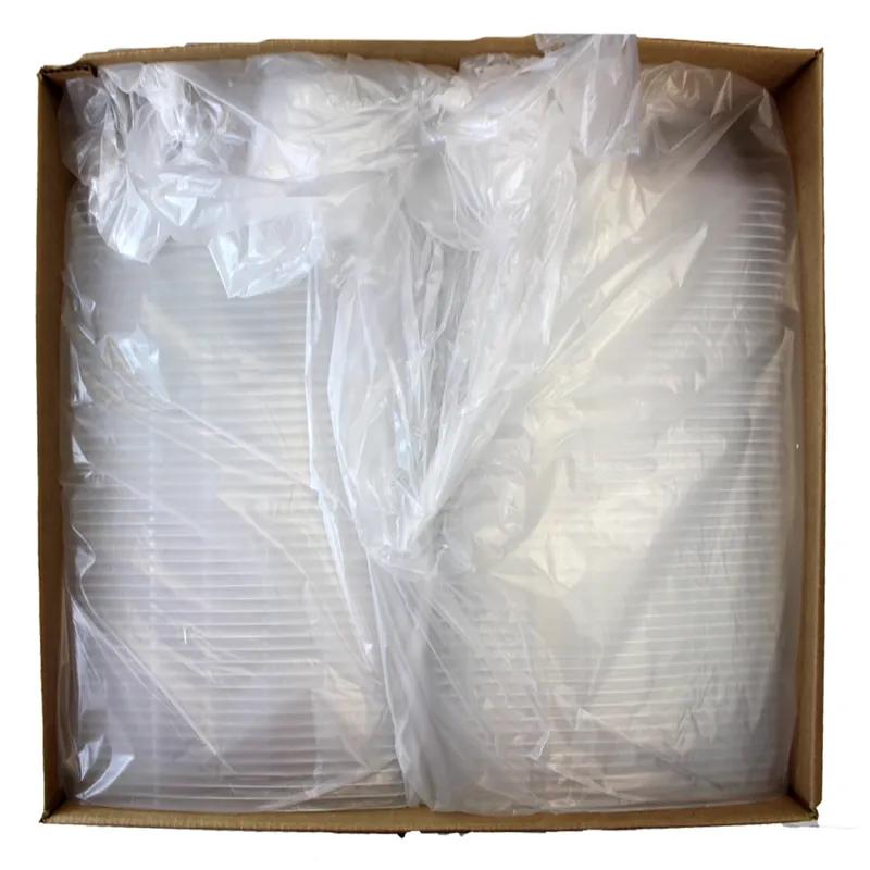 Lid Dome 9.2X9.2X2.2 IN PP Clear Square For 32-48 OZ Container 300/Case