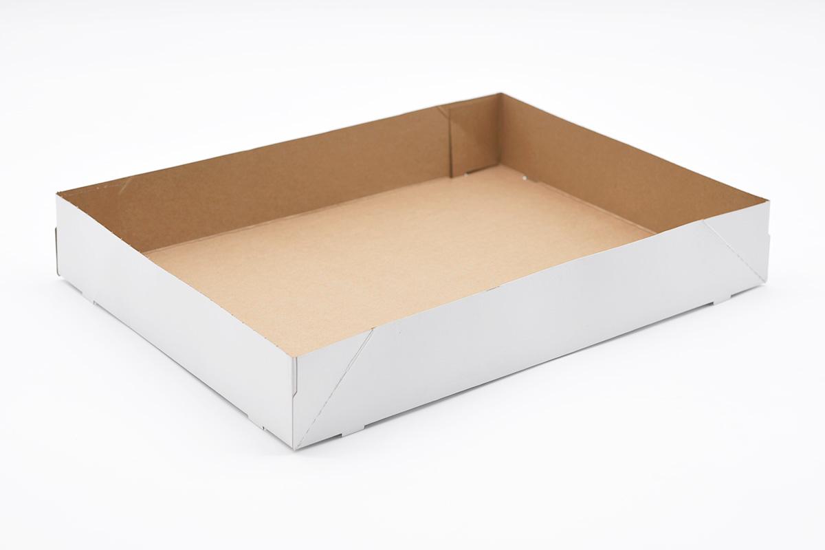 Take-Out Box 16X12X2.5 IN CRB Kraft Rectangle 1-Piece 150/Case