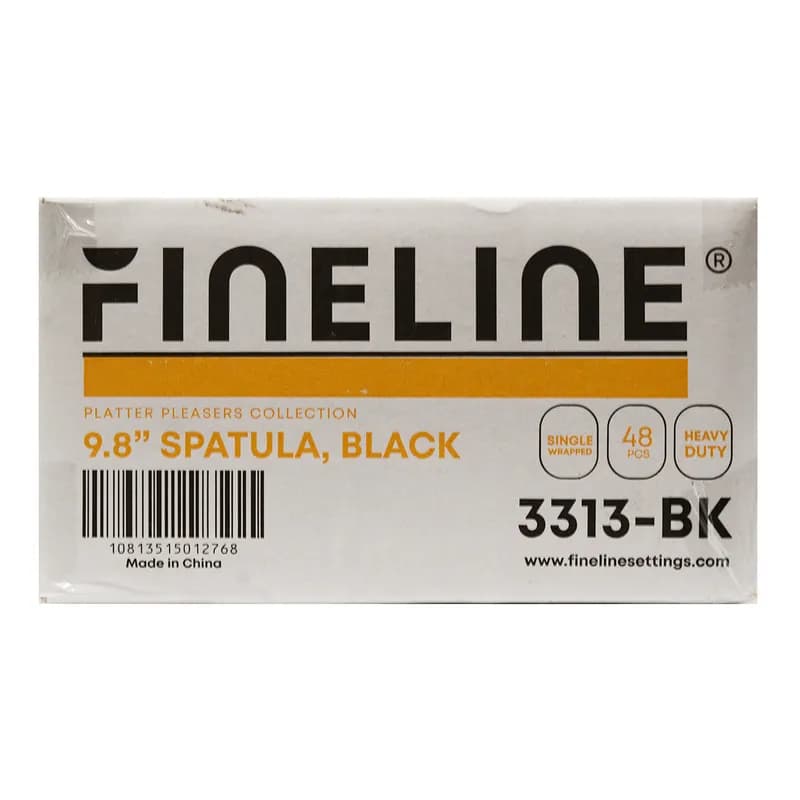 Spatula 10 IN PS Black Disposable 48/Case