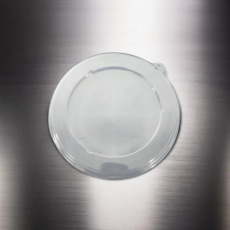 Lid Flat 1 Compartment PET Clear Round For 24-40 OZ Bowl Unhinged 500/Case