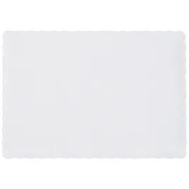 Placemat 10X14 IN White Paper Scalloped 1000/Case
